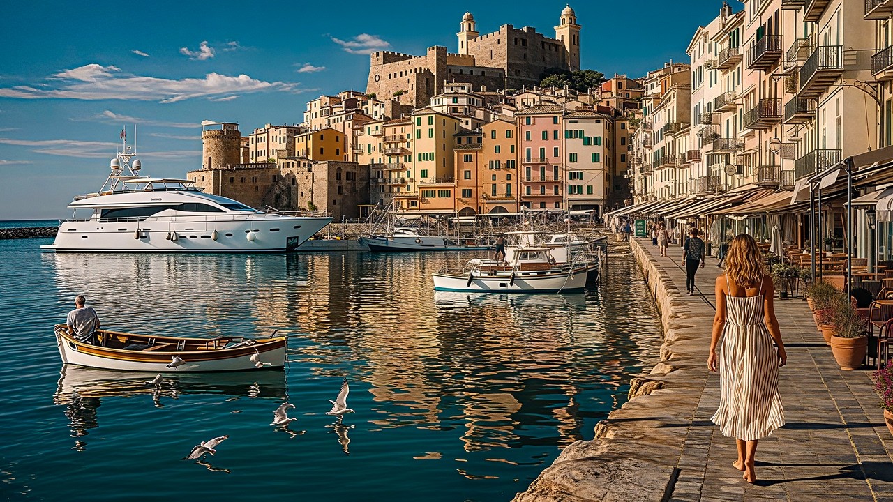 Orașul port maiestuos al Riviera italiană - Tăcerea și frumusețea Mării Mediterane