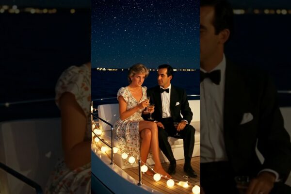 Diana & Dodi: Summer Love Yacht Party Under the Stars ✨🚤 #Shorts