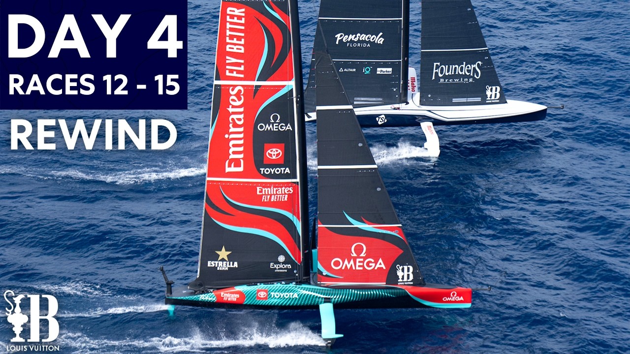Action Day of Racing! | Cupa Louis Vuitton Round Robin Ziua 4 | America's Cup 37th Repere Rewind