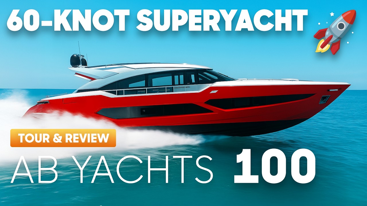 11 milioane de euro ia 60 de noduri și ancore în 4ft de apă! - AB Yachts 100 Tour & Review