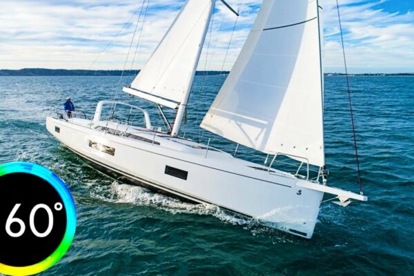 360 ° vr valuri uriașe furtună de mare neagră România Vacanță Beneteau Oceanis 38 Virtual Tour 3d Danger HD 6K