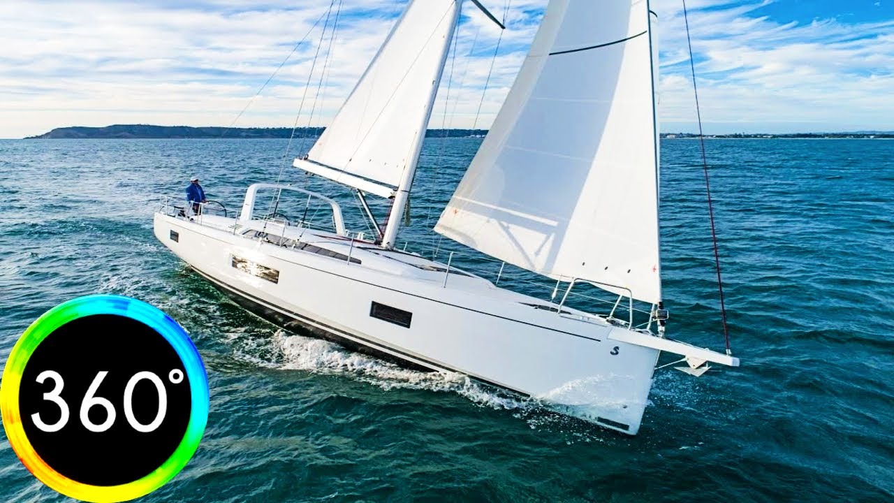 360 ° vr valuri uriașe furtună de mare neagră România Vacanță Beneteau Oceanis 38 Virtual Tour 3d Danger HD 6K