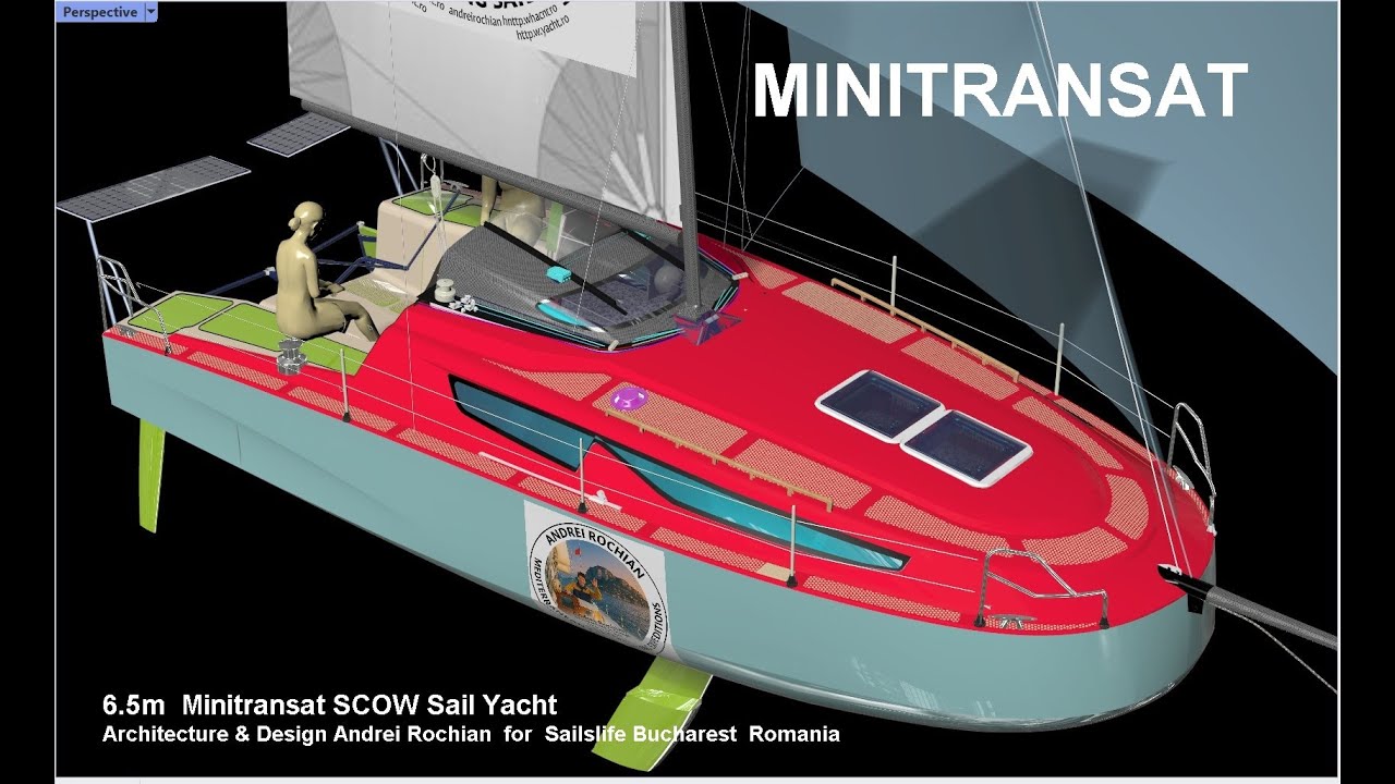 6,5m Minitransat Scow Sail Yacht Architecture & Design Andrei Rochian pentru Sailslife Bucurest