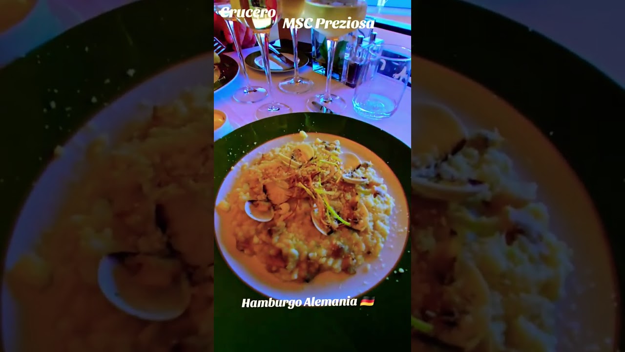 Astfel, spectaculos a fost restaurantul exclusiv al Yacht Club MSc Preziosa Hamburg Germania