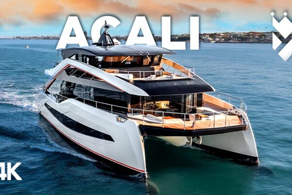 Mai larg 92 „catamaran„ acali ”de vânzare. Plimbare completă prin video.