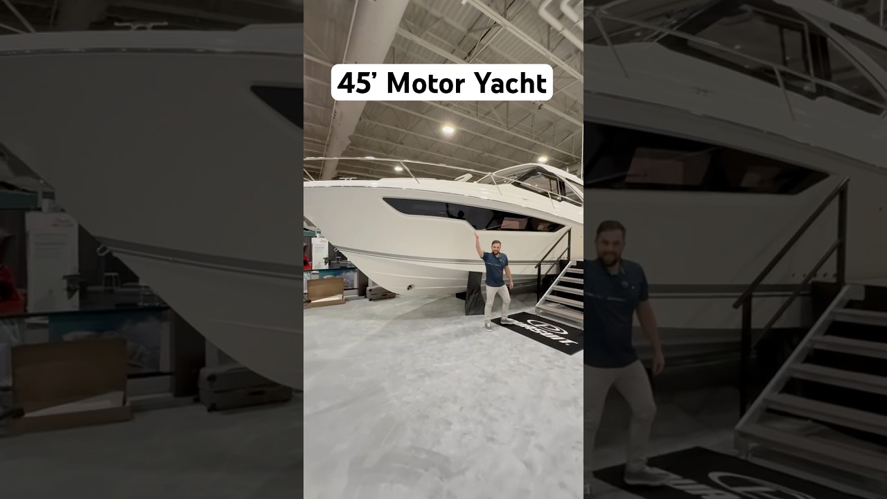 Turnește un lux de 1,7 milioane de dolari 45 'Motor Yacht Offshore Cabin Cruiser 2025 Pursuit OS 445