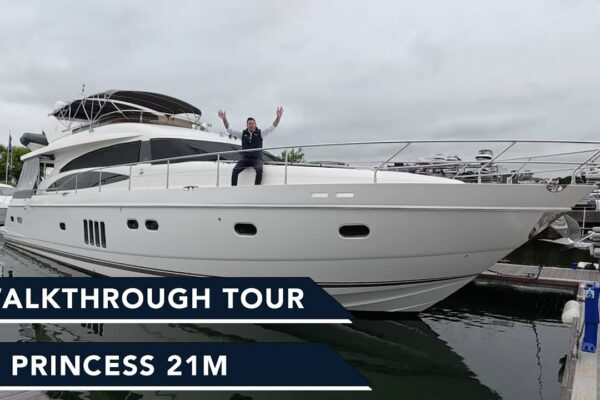 Tur de parcurs pe o prințesă de 1 milion de lire sterline !! Prințesa 21m prinți iconici Yachts Cruiser într -o stare uimitoare