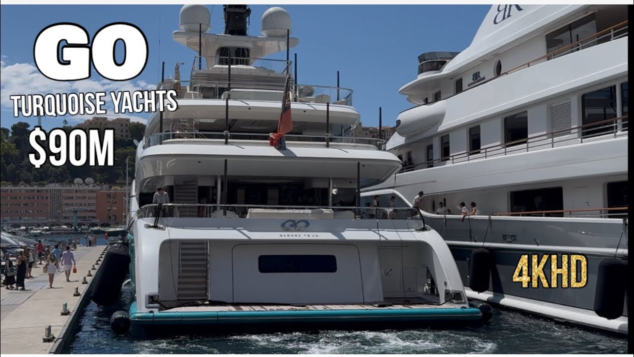 90 de milioane de dolari Turquoise Yachts Go Superyacht Re-Docks la Monaco 2025