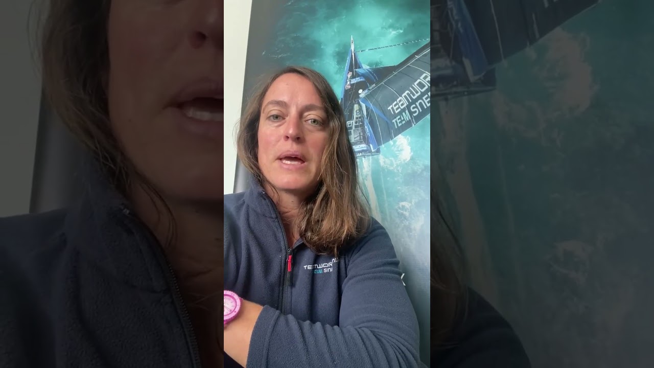 Un mesaj rapid de la Justine Mettraux ... #Oceanracing #Oceanrace #sailing #sailingLife #BoatLife