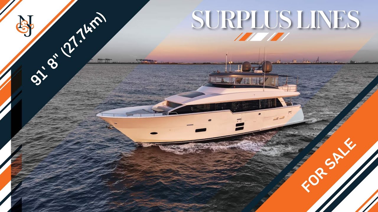 M/Y Linii excedentare de vânzare | 91 '8 "(27,74m) Hatteras Yacht