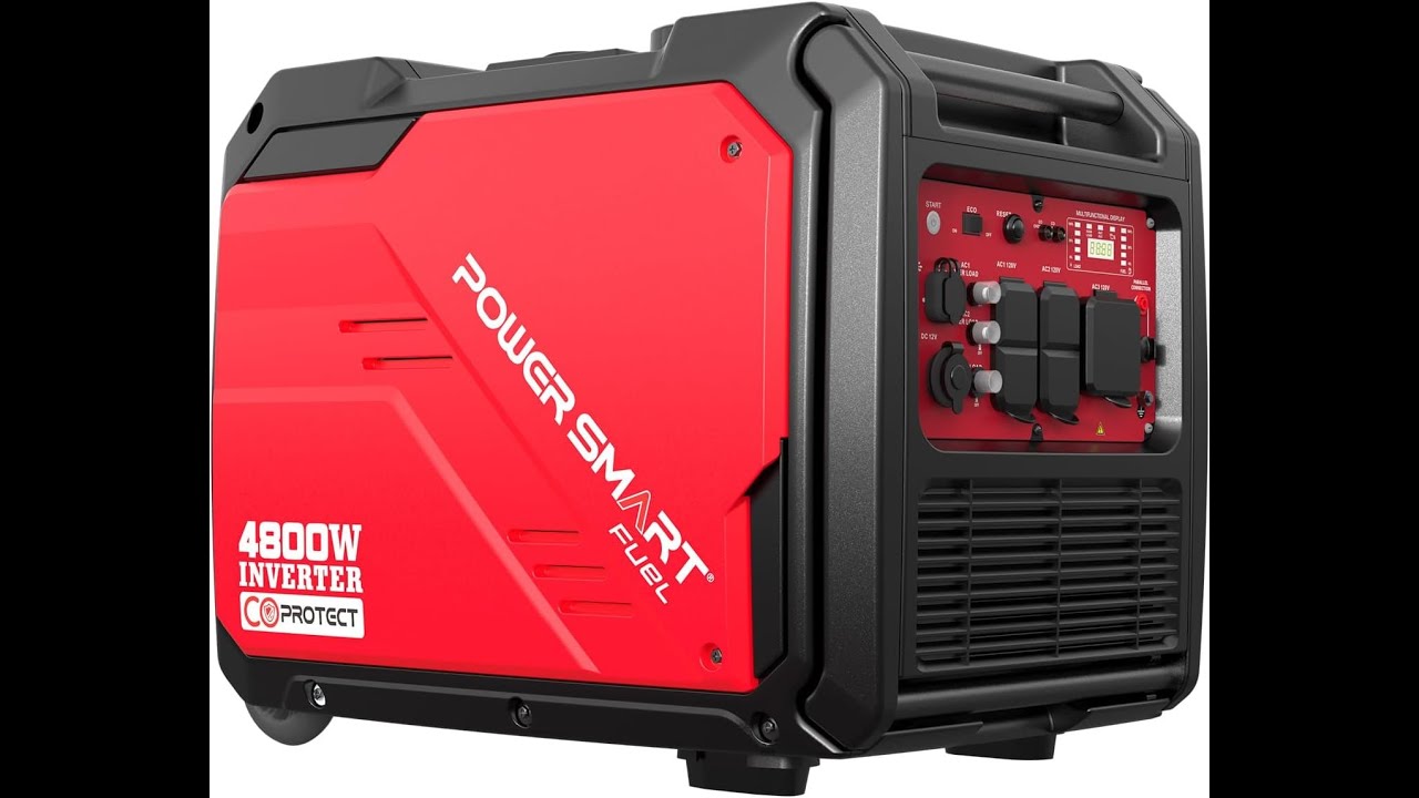 Powersmart 4800-watt generator portabil cu un kit de pornire electrică cu roată
