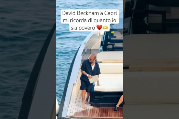 #Davidbeckham în #Vacanza pe un #yacht în #capri ♥ ️ #isola #beckham #rericietà #poverty #povero