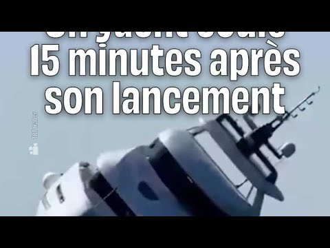 Un nou iaht curge la câteva minute după lansare