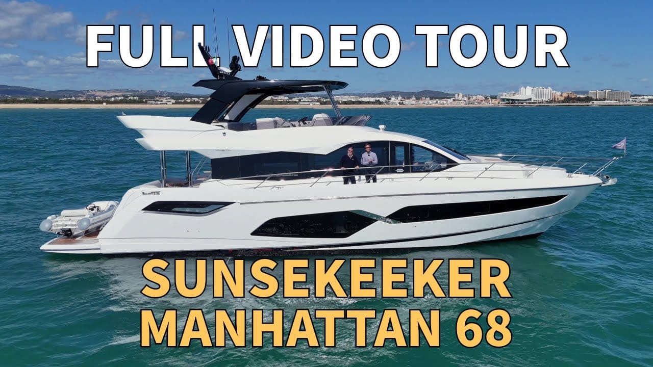 NOU CONDIȚIE Sunseeker Manhattan 68 „Seven” | Yacht de vânzare Video Full Walkthrough