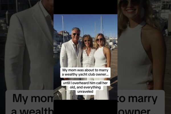 Mama era pe punctul de a se căsători cu un bogat proprietar al clubului de iahturi ... până când l -am auzit să -l numesc vechi | 00360