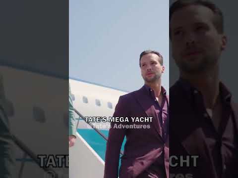 Tate de 80 de milioane de dolari Mega Yacht | Aventurile lui Tate #Shorts #Short
