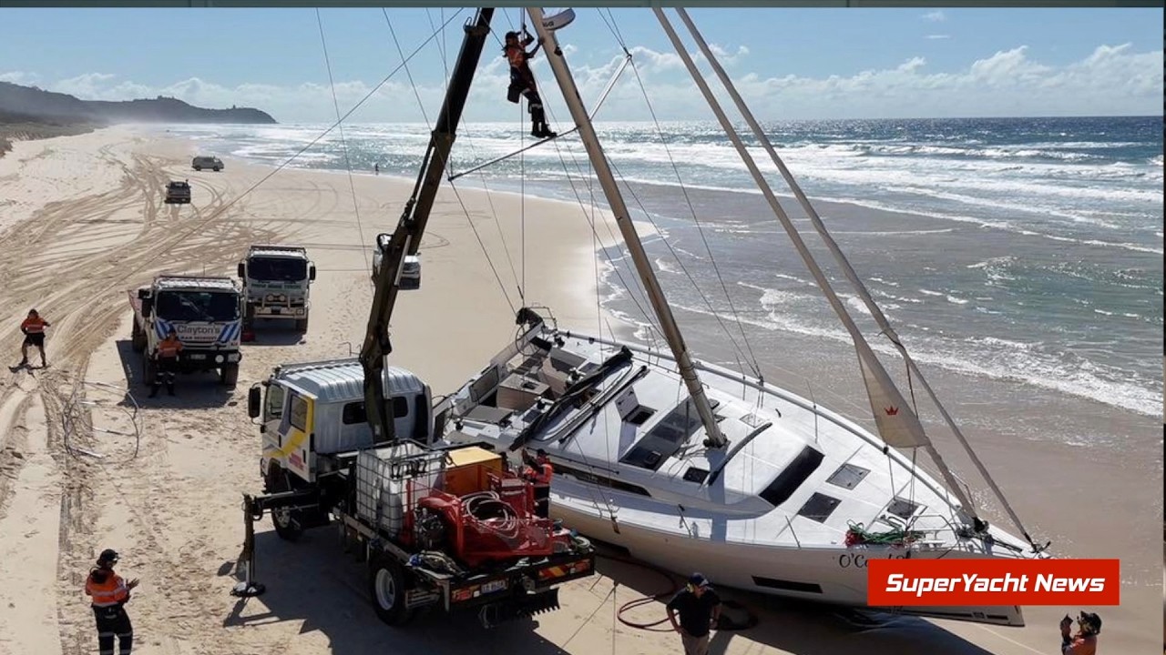 Terenuri de iahturi în vânturi puternice din Australia | Clipuri sy
