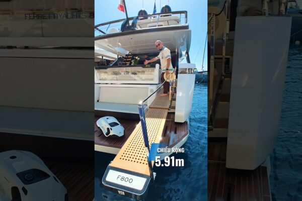 Ferretti Yachts 800 tocmai s -a lansat, vă invită să admirați #nhato #Review #Duthuyen #Ferretti800