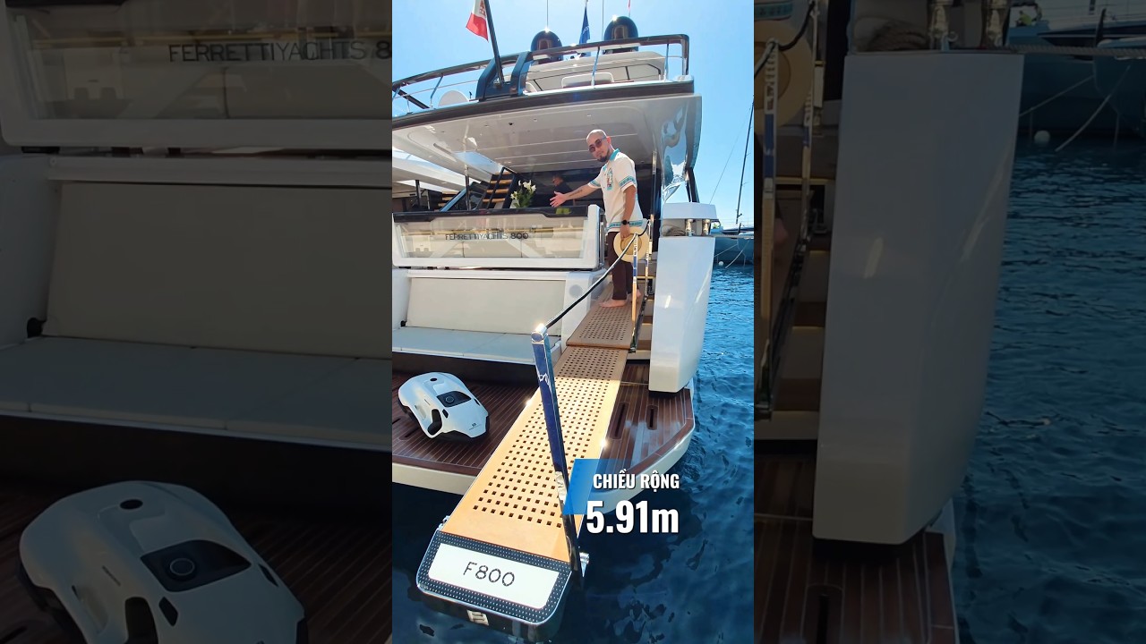 Ferretti Yachts 800 tocmai s -a lansat, vă invită să admirați #nhato #Review #Duthuyen #Ferretti800
