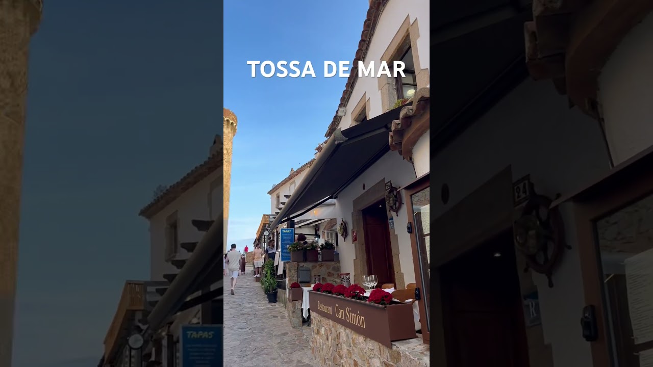 Tossa de Mar vara este un paradis de coastă pe Costa Brava, Spania. Cu plajele sale de aur.
