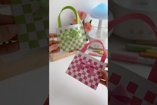 ✨ Bag de hârtie ușor 🛍️ #Shorts #diy #craft #youtubeshorts_
