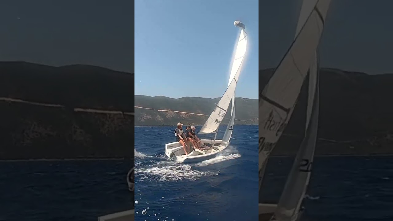 Navigarea din Dinghy în Golful Vasiliki
