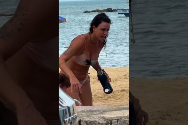 Vara la plajă, coasta São Paulo | Brazilia ☀️ #Shorts