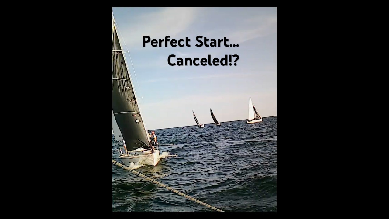 Au încadrat începutul ... apoi au anulat cursa?! #Sailing #Sailboat Race #Orronto Nailing #Club Race