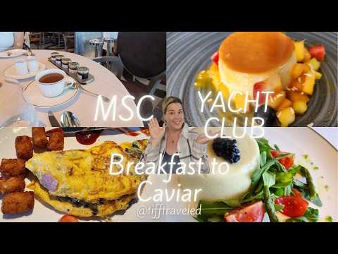 MSC Seashore Yacht Club Food Tour 🍽 | Fiecare masă, gustare și tratare!