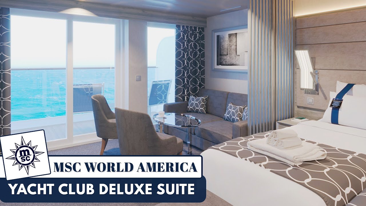 MSC World America | Yacht Club Deluxe Suite Walkthrough Tour | 2025 | 4k