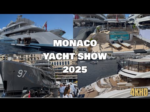 2025 Monaco Yacht Show Tour Walk Walk cu specificații de yacht@arhiedvlogmc