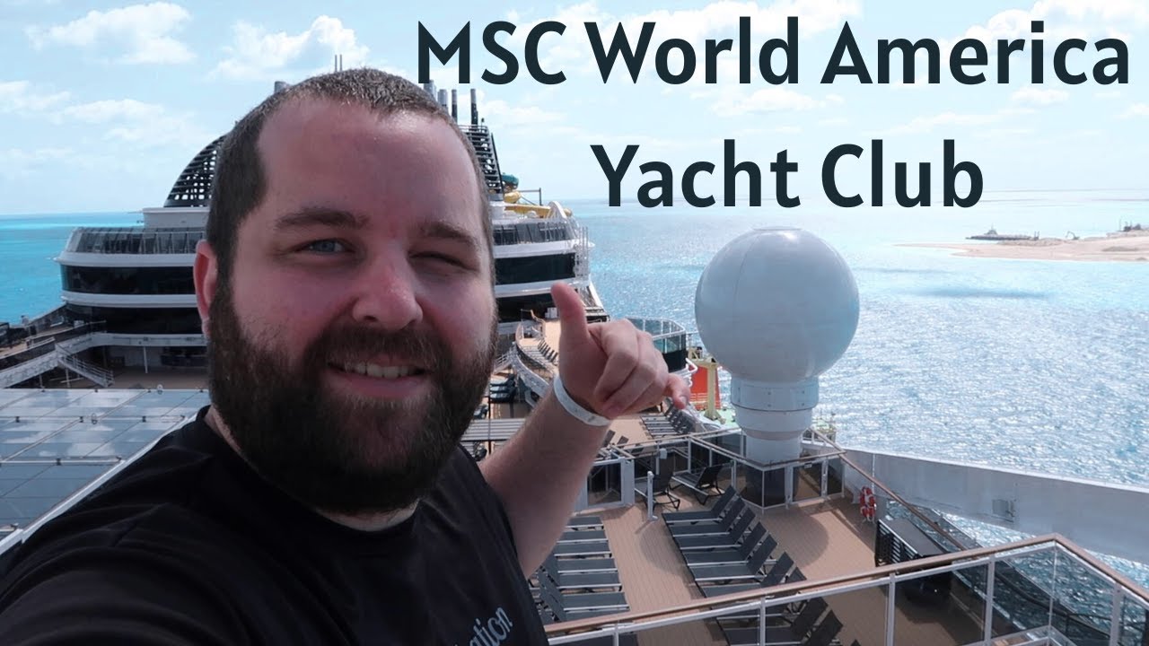 MSC World America | Inside Yacht Club: Top Sail Lounge & The Grill & Bar