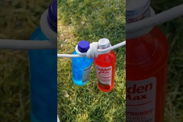 Nodul uimitor al sticlei cu cârlig de cuișor! 🎥 "#knot #shorts #camping #youtubeshorts