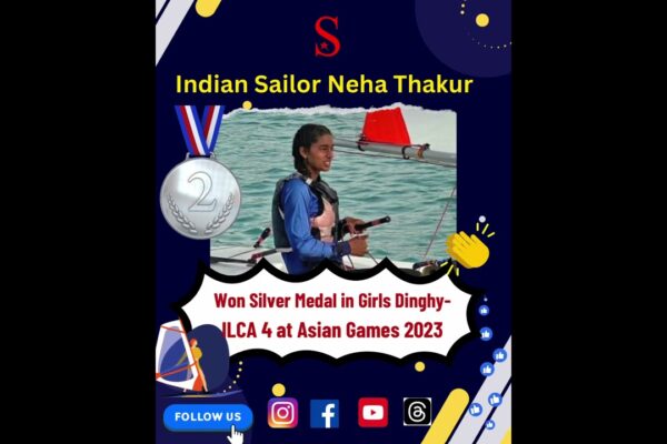 Marinarul indian Neha Thakur a câștigat medalia de argint | Jocuri asiatice #Studykosh #asiangames2023 #India