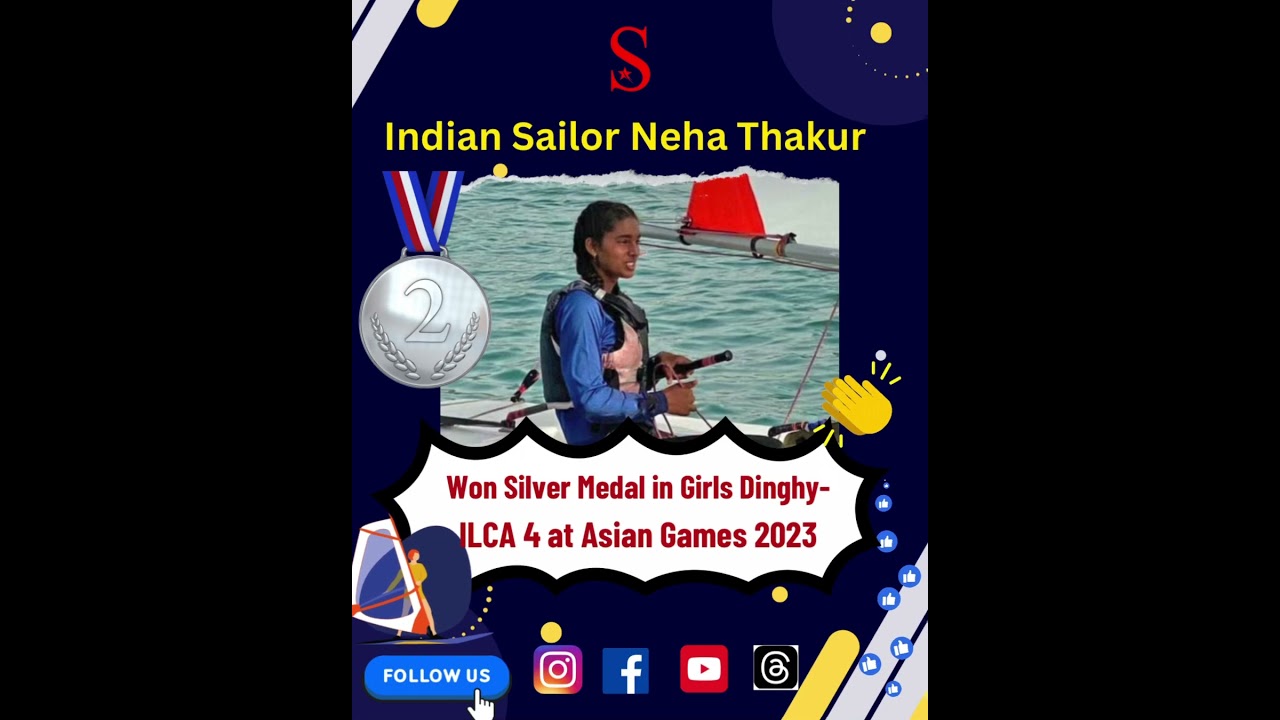 Marinarul indian Neha Thakur a câștigat medalia de argint | Jocuri asiatice #Studykosh #asiangames2023 #India