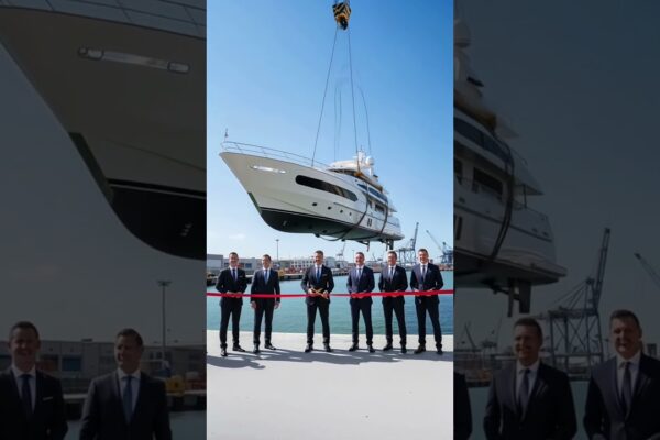 Ceremonia de lansare a iahtului de lux merge groaznic greșit!