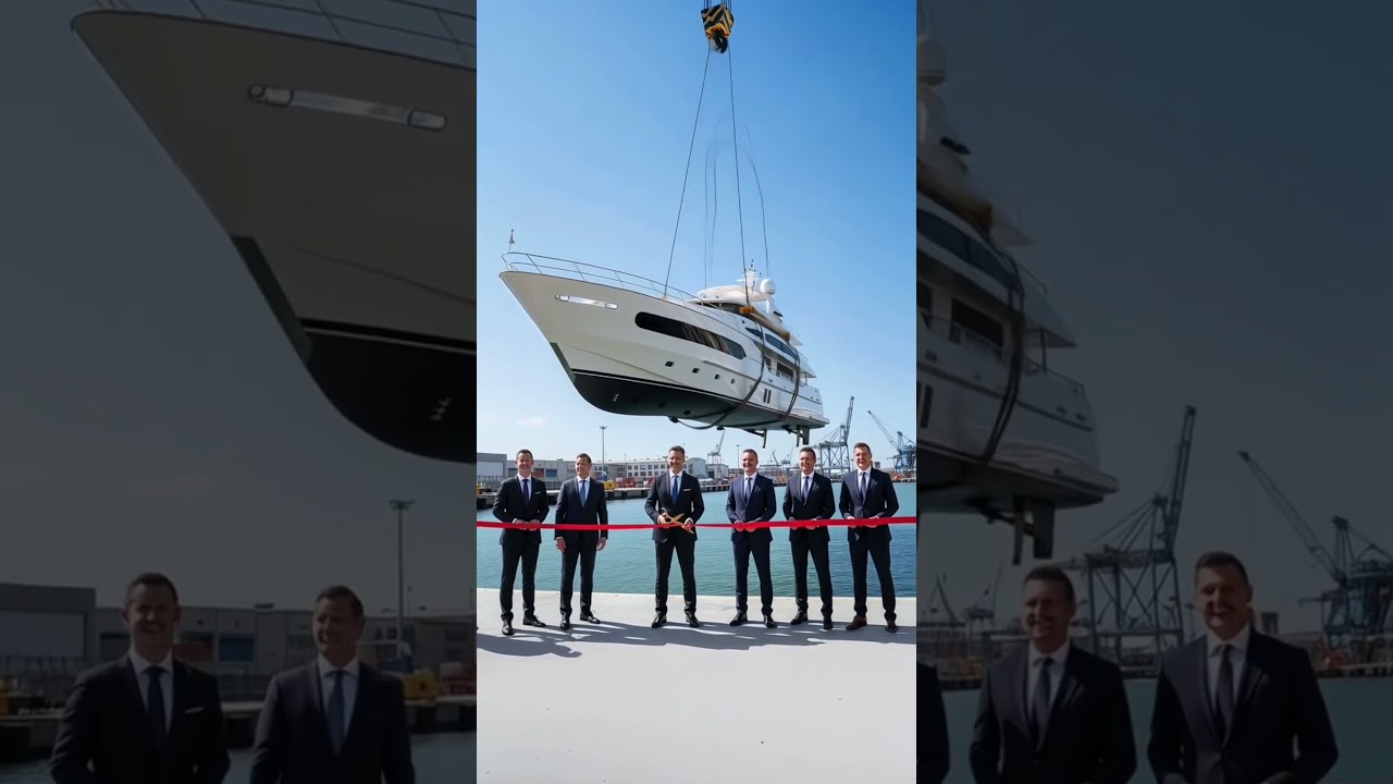 Ceremonia de lansare a iahtului de lux merge groaznic greșit!