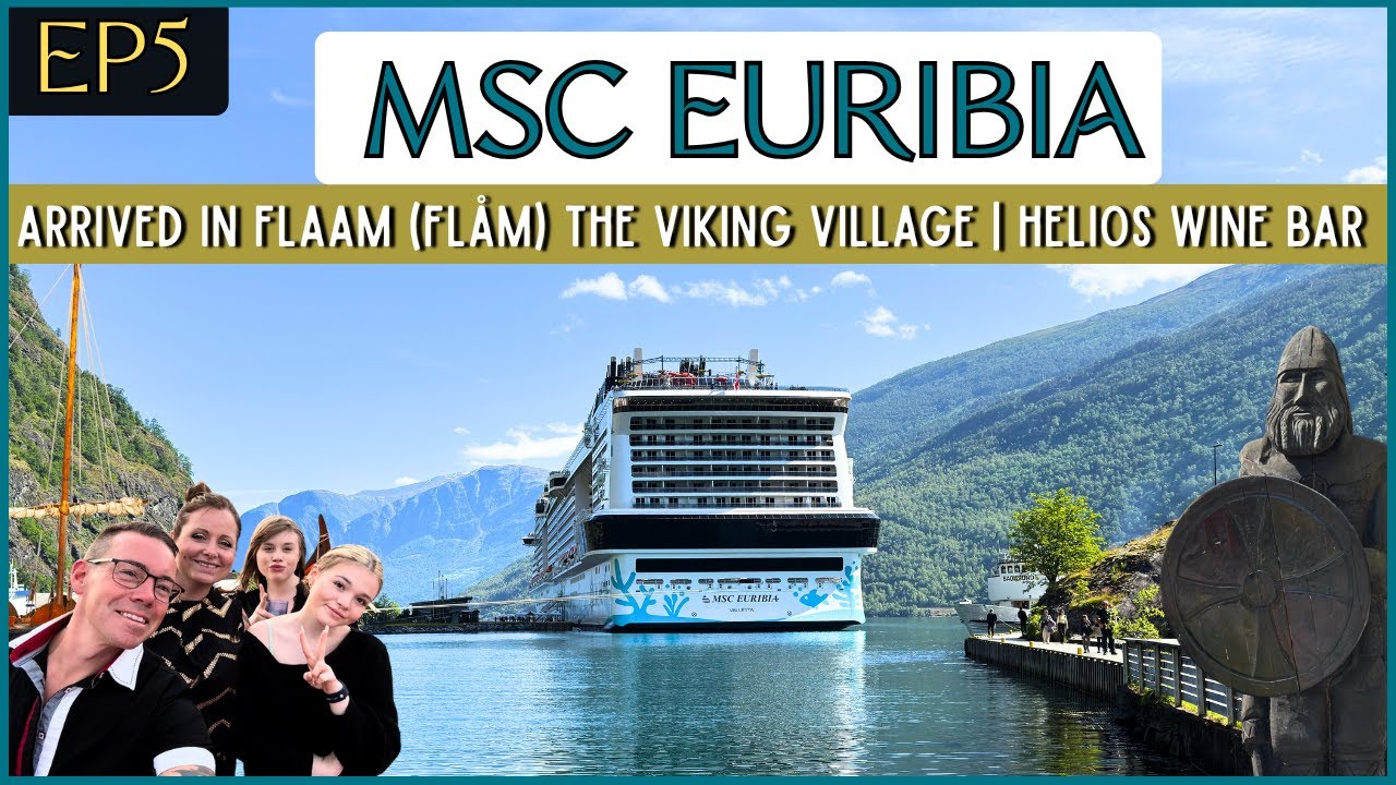 MSC Euribia Yacht Club - Amazing Town Flaam (FLåm) - Helios Winebar | Fjordurile norvegiene 4K | EP5