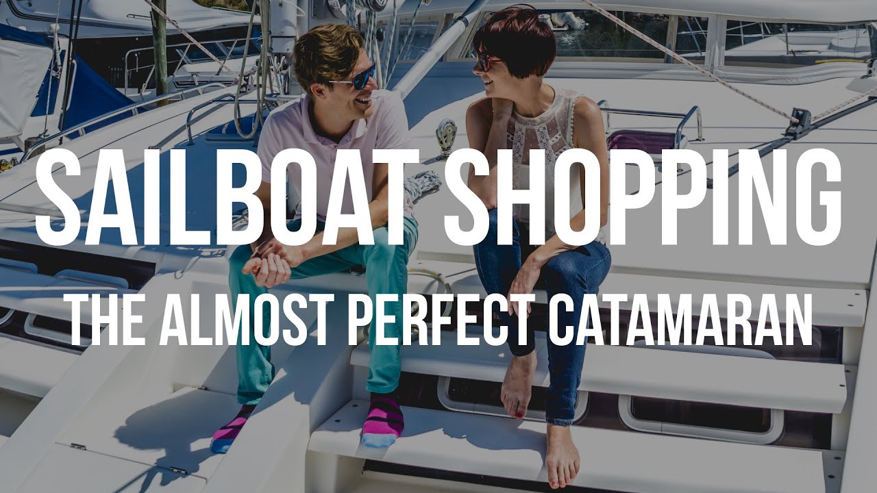 Cumpărături cu bărci cu pânze și catamaran aproape perfect