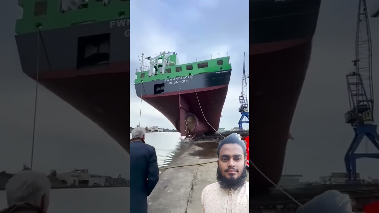 lansare magnifică a navei! #navă #automobil #livrare #navigație #port #viral #duet #role #dragoste