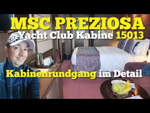MSC PREZIOSA TOUR CABINA BALCON 15013 YACHT CLUB