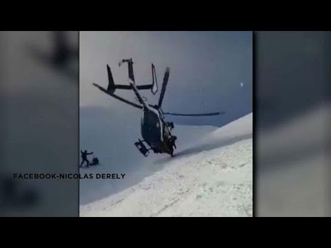 Urmărește: Salvare extraordinară cu elicopterul în Alpii francezi