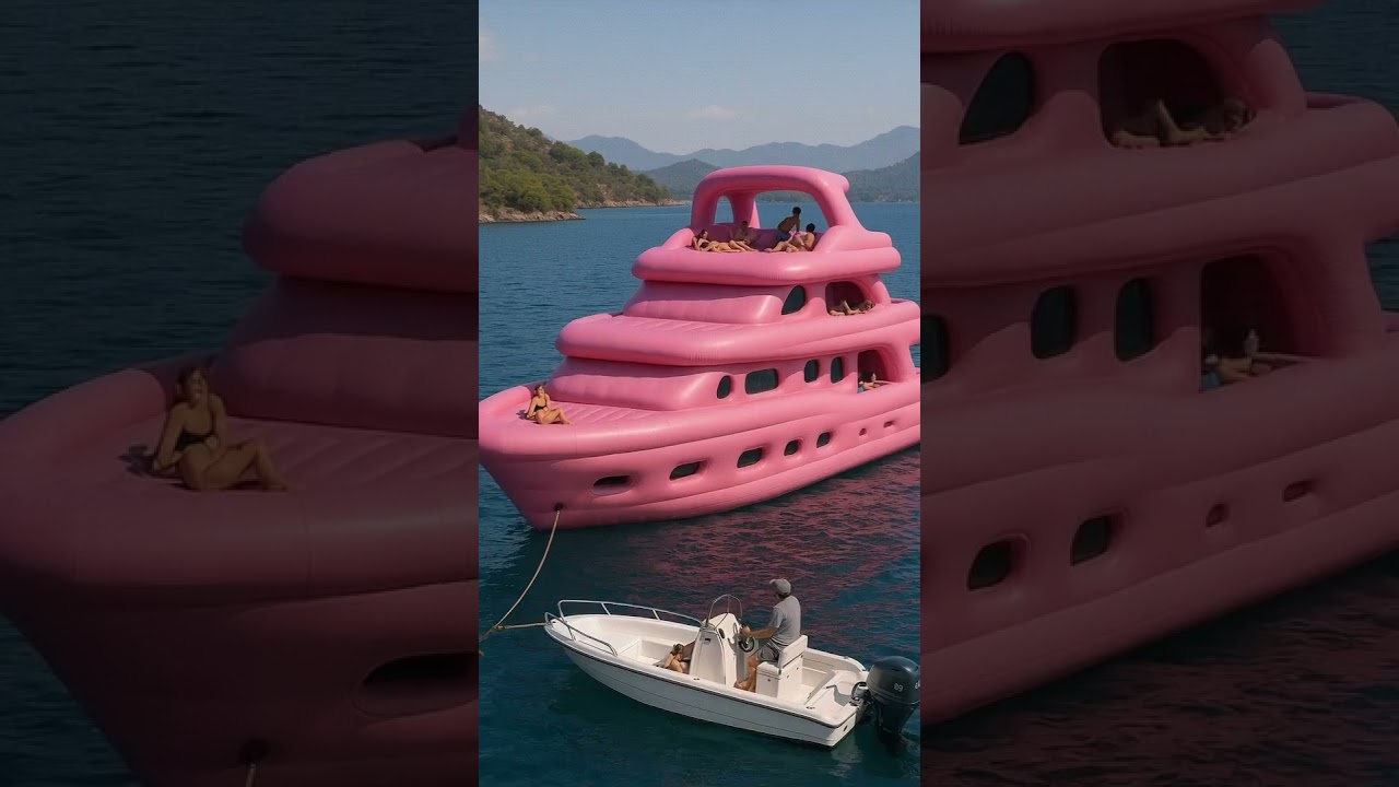 Luxury tocmai a devenit portabil Aruncă-l, plutește, flexează tare #yacht