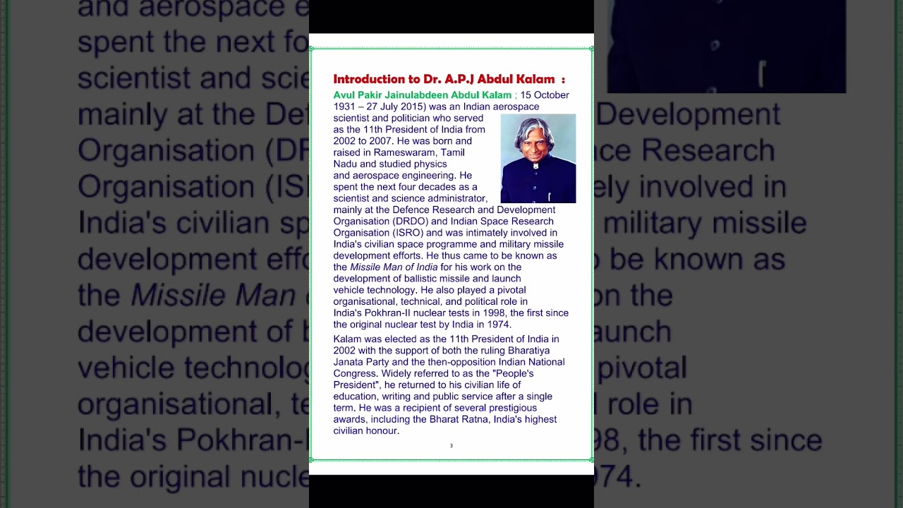 Prezentarea Dr. APJ Abdul Kalam #abdulkalam #apjabdulkalam #apjabdulkalambiografie #biografie
