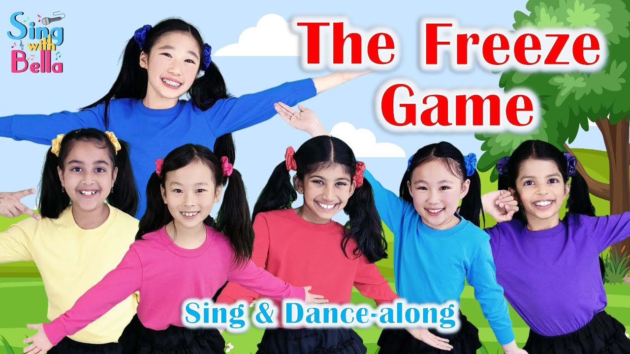 Freeze Game Song cu versuri și acțiuni | Cânta cu Bella Ensemble | Muzică/Versuri de Lori&RJ Music