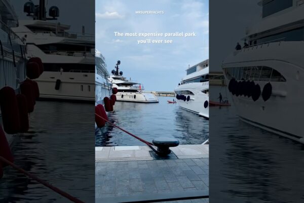 Cel mai scump parc paralel pe care îl veți vedea vreodată 🚤 | Andocare superyacht în Monaco