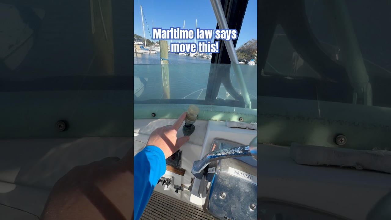 Legea maritimă spune că mutați asta! Studiu cu barca de 60 de secunde (Ep 427)