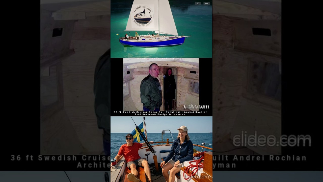 36 ft Swedish Cruiser Racer Sail Yacht lemn epoxidic Construcție și CAD 3D de Andrei Rochian