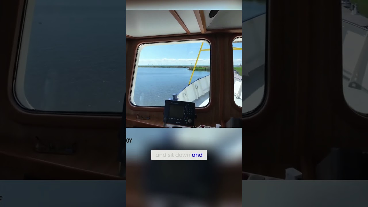 În interiorul timoneriei unui iaht Steel Explorer de 675.000 EUR