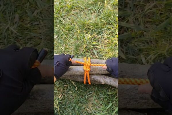 ⚡SINGURUL nod de urgență de care aveți nevoie #tutorial #satisfăcător #camping #forest